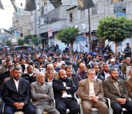 مهرجان حاشد لحركة الجهاد احتفالاً بمعركة بشائر الانتصار بالوسطى