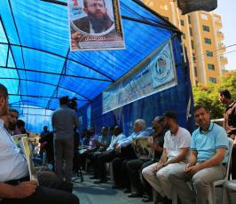 خيمة تضامن مع خضر عدنان  ‫(1)‬ ‫‬
