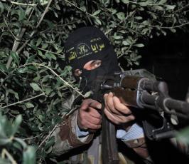 بالصور:عدسة فلسطين اليوم تتجول بين مرابطي سرايا القدس في غزة