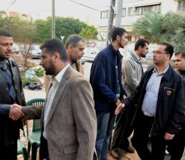 نقابة الصحفيين تزور عوائل الشهداء الصحفيين بغزة
