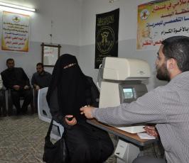 الجهاد الاسلامي بخانيونس ينظم يوم طبي مجاني لفحص النظر‎