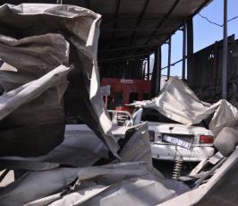 بالصور:عدسة فلسطين اليوم ترصد آثار الغارات الإسرائيلية على غزة فجر اليوم