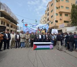 بالصورمسيرة للفصائل بغزة إحياءً ليوم الاسير ‫(61426920)‬ ‫‬
