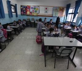 افتتاح العام الدراسي الجديد في مدارس الضفة الغربية