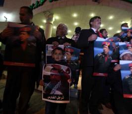 خاص فلسطين اليوم..وقفة تضامنية تقديراً لدور "شافيز" تجاه القضية الفلسطينية
