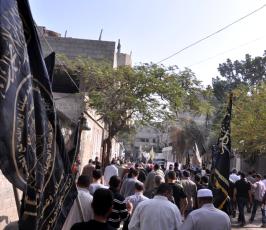  مسير لقادة الجهاد الإسلامي لمنازل عدد من الشهداء