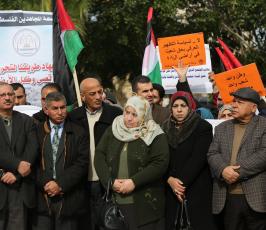  وقفة  في اليوم الوطني لدعم انتفاضة القدس وسط غزة (11)