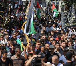 مسيرة حاشدة لحركة الجهاد بغزة تطالب بإنهاء الانقسام وتحقيق الوحدة ‫(38404617)‬ ‫‬