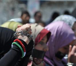 وقفة تضامنية مع الاسرى المضربين