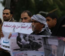 اعتصام اللاجئين السوريين للمطالبة بحقوقهم (11)