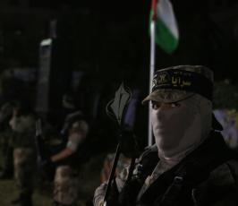  حفل تأبين الشهيد المجاهد عائد خميس جمعة ابن سرايا القدس في جباليا ‫(38011404)‬ ‫‬