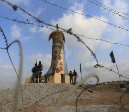 سرايا القدس تتحدى الاحتلال بإقامة برج الصمود شرق غزة ‫(30963102)‬ ‫‬