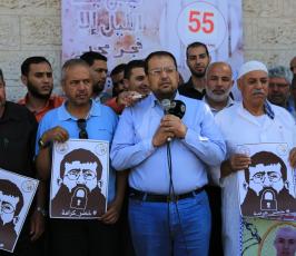 اعتصام اهالى الاسرى ووقفة بانتصار الشيخ خضر عدنان ‫(30438809)‬ ‫‬