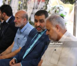 فصائل  بعزاء الدكتور قطاع غزة (9).JPG