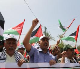 مسيرة فى  ذكرى النكبةبغزة‫‬ ‫(1)‬