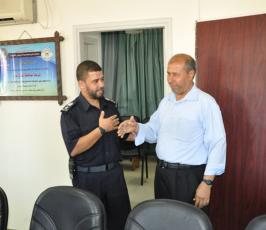 الجهاد شمال غزة يزور مراكز الشرطة