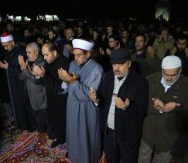 صلاةالعشاء في الساحات العامة بدعوة من الجهاد الإسلامي نصرة للقدس (16)