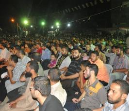 الجهاد الإسلامي تنظم مهرجاناً حاشداً تأبينا لعدد من شهدائها