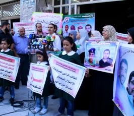 جمعية واعد ونقابة الصحفيين بغزة تتضامنان مع الاسرى داخل سجون الاحتلال