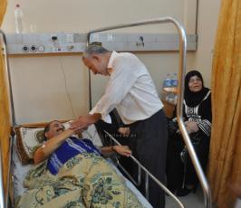 الجهاد تزور جرحى العدوان على غزة