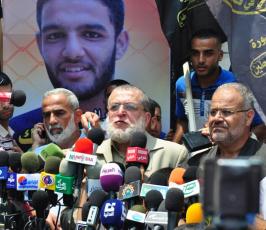 الجهاد الاسلامى يعقد مؤتمر صحفى بمناسبة الافراج عن السرسك