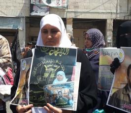 حركة الجهاد الإسلامي تنظم وقفة تضامنية مع الأسرى المضربين في جنين