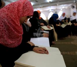 مخيمات تحفيظ القرآن للمكفوفين في غزة ‫(31290772)‬ ‫‬