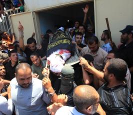 جماهير غفيرة تشيع جثامين شهداء سرايا القدس في بيت حانون