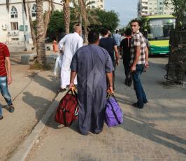 حجاج بيت الله الحرام يغادرون قطاع غزة لأداء مناسك الحج ‫(39125515)‬ ‫‬