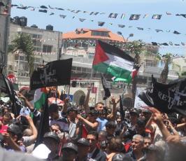 آلاف الفلسطينيين يحيون الذكرى الـ66 للنكبة وسط رام الله