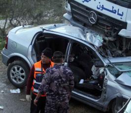 خاص فلسطين اليوم..حادث سير مروع غرب رام الله يودي بحياة ثلاث مواطنات