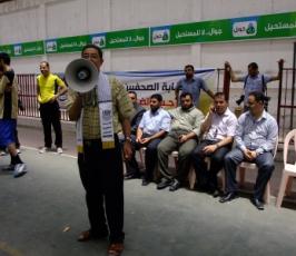 نقابة الصحفيين تختتم بطولة "الوفاء للصحفيين الأسرى" في غزة