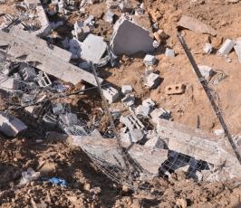 بالصور: مشاهد من القصف الصهيوني على مدينة غزة لليلة أمس