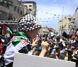 آلاف الفلسطينيين يحيون الذكرى الـ66 للنكبة وسط رام الله