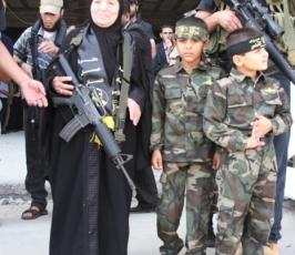 خنساوات الشعب الفلسطينى وأبنائهم يشاركون بمهرجان الانطلاقة الجهادية