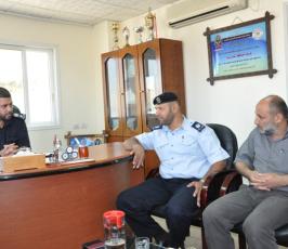 الجهاد شمال غزة يزور مراكز الشرطة