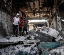 ميناء غزة دمار 2014