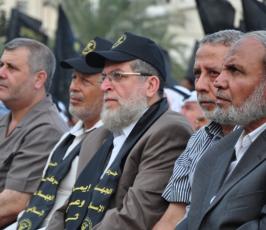 فصائل المقاومة تتوافد على ارض الكتيبة وتهنئ الجهاد الاسلامى بذكرى انطلاقتها