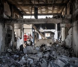 ميناء غزة دمار 2014