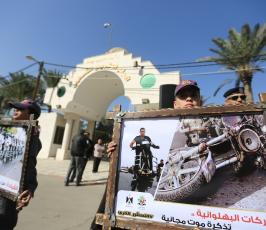  مسير كشفى للتوعية من خطر حوادث السير بغزة (5)
