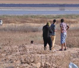بالصور:مواجهات بين الشبان الفلسطينيين و قوات الإحتلال شرق جباليا