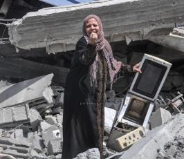  الركام الذي خلفه الاحتلال الإسرائيلي خلال عدوانه على غزة
