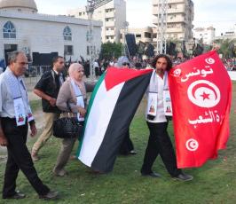 فصائل المقاومة تتوافد على ارض الكتيبة وتهنئ الجهاد الاسلامى بذكرى انطلاقتها