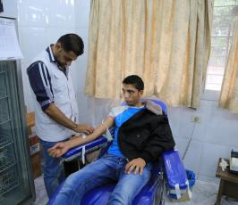 حركة  فتح  تنظم حملة التبرع بالدم ل ‫(1)‬