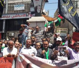 مسيرات حاشدة في جنين دعما للأسرى المضربين عن الطعام في سجون الاحتلال
