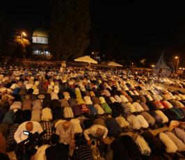 ليلة القدر في المسجد الأقصى المبارك