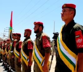 جنازة عسكرية تتستقبل روافد شهداء غزة