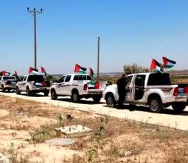 جماهير غفيرة بموكب إستقبال رفاة شهداء غزة الأبطال بمعبر بيت حانون