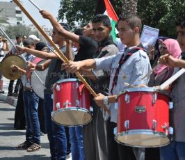 تظاهرة في غزة تدعو للوحدة وإنهاء الإنقسام