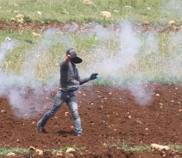 مواجهات عنيفة أمام سجن عوفر غربي رام الله في الذكرى الـ65 للنكبة